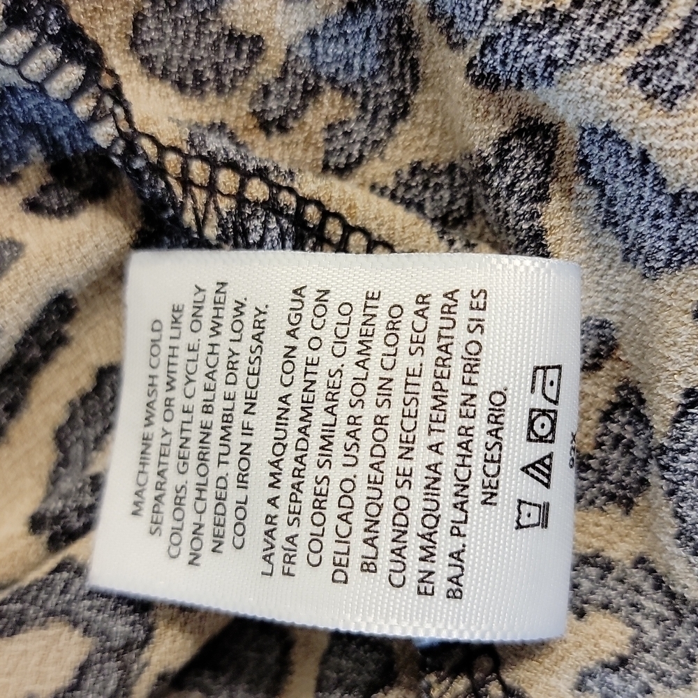 Leopard Print Sleeveless Top For Women Size 0x - Picture 7 of 11